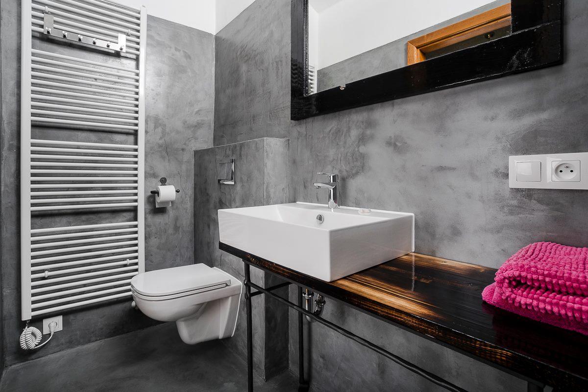 Grey Microcement bathroom
