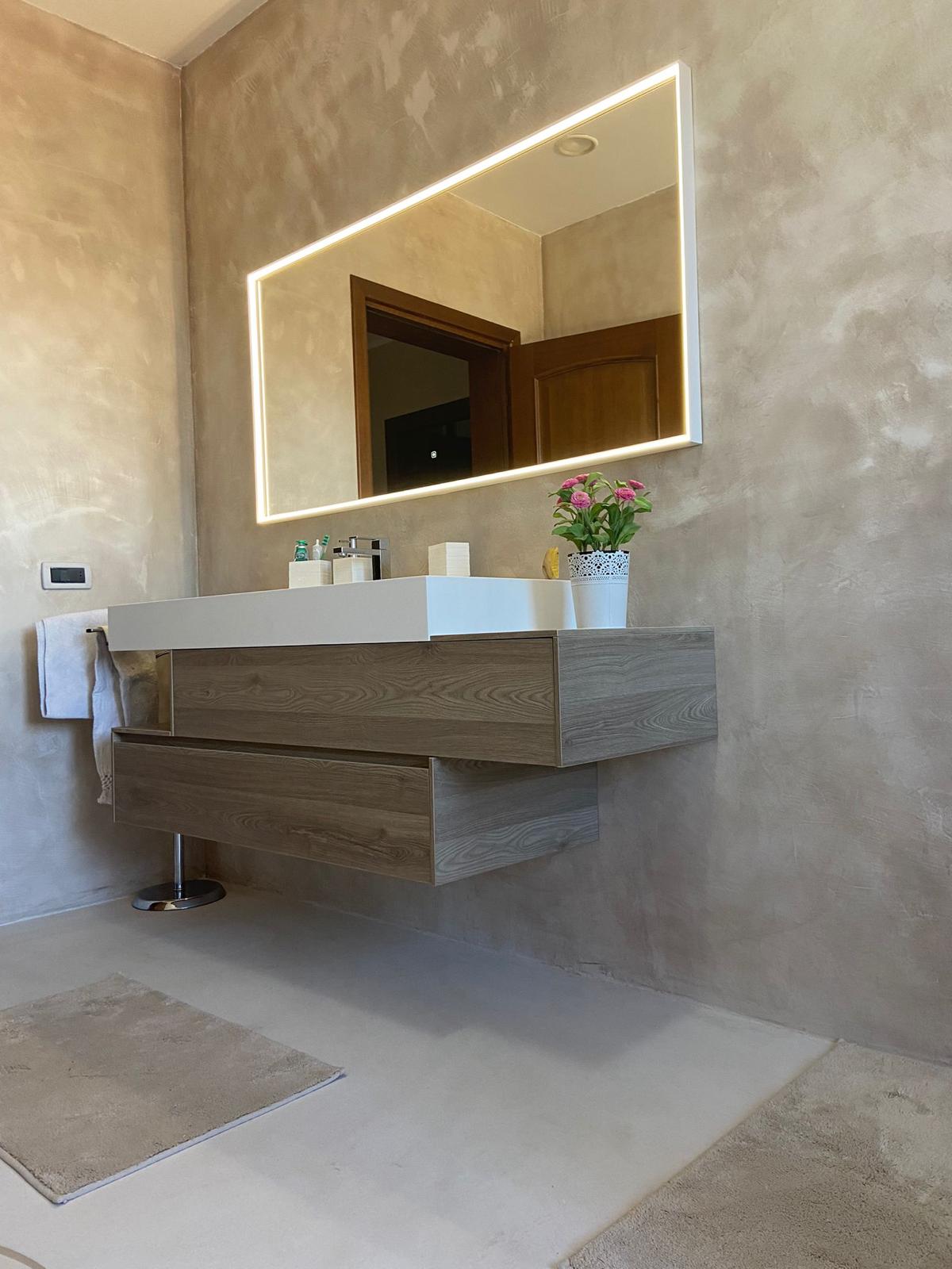 Microcement bathroom