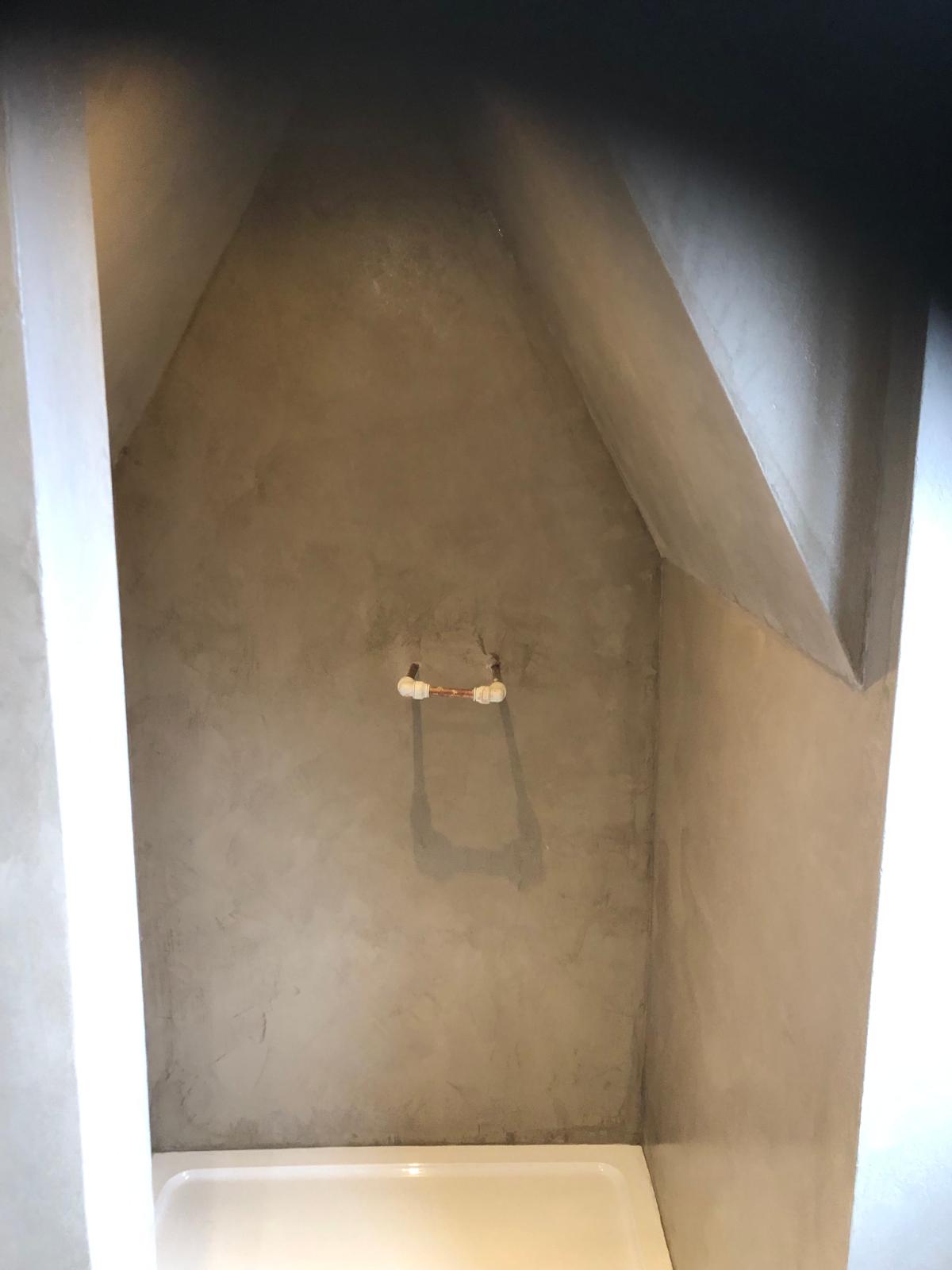 Shower cubicle Microcement